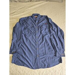 Caribou Creek Men's Vented Button Down Long Sleeve Fishing Shirt Size XLT